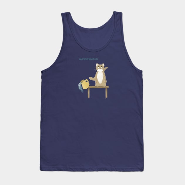 Wassermann Katze Tank Top by AbbyCatAtelier